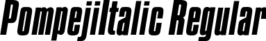 PompejiItalic Regular font - PompejiItalic.otf