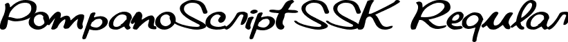 PompanoScriptSSK Regular font - PompanoScriptSSK.ttf