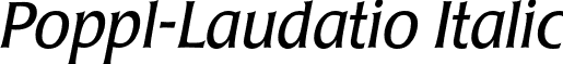 Poppl-Laudatio Italic font - PopplLaudatio-Italic.otf