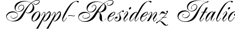 Poppl-Residenz Italic font - Poppl-Residenz_Light.ttf