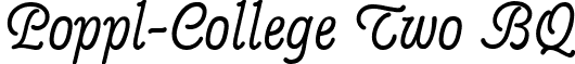 Poppl-College Two BQ font - Poppl_College_(R)_2_Regular.ttf