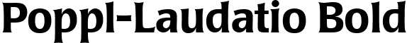 Poppl-Laudatio Bold font - Poppl-Laudatio_Medium.ttf