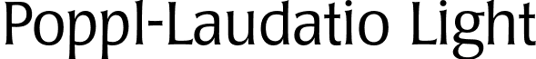 Poppl-Laudatio Light font - PopplLaudatio-Light.otf