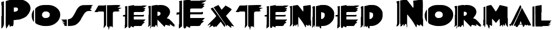 PosterExtended Normal font - Poster-Extended_Normal.ttf