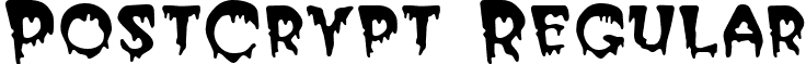 PostCrypt Regular font - PostCrypt_Regular.ttf