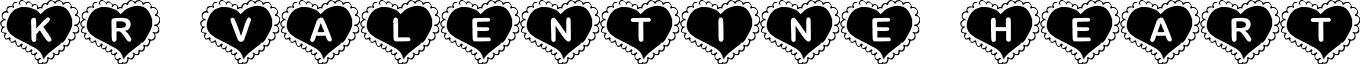 KR Valentine Heart font - KRVAH___.TTF