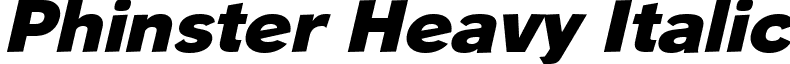 Phinster Heavy Italic font - Phinster_Heavy_Italic.ttf