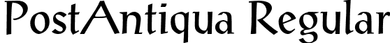 PostAntiqua Regular font - PostAntiqua-Roman.otf