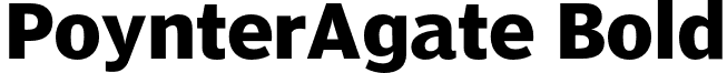 PoynterAgate Bold font - PoynterAgate-Bold.otf