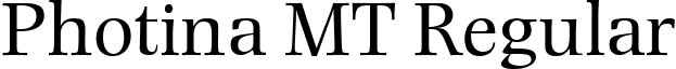 Photina MT Regular font - Photina_MT.ttf