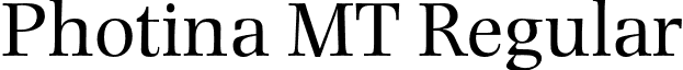 Photina MT Regular font - PhotinaMT.otf