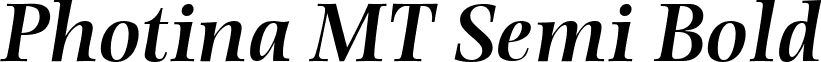 Photina MT Semi Bold font - Photina_MT_Semi_Bold_Italic.ttf