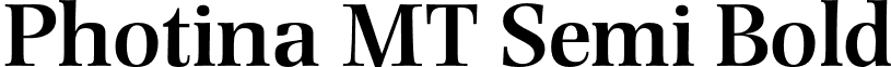 Photina MT Semi Bold font - PhotinaMT-SemiBold.otf