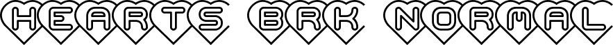 Hearts BRK Normal font - hearts_brk.ttf