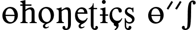 Phonetics P01 font - PhoneticsP01.otf