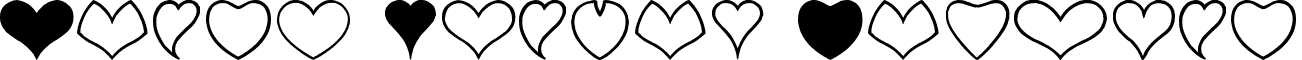 Heart Shapes Regular font - HEART shapes.ttf