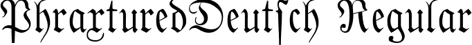 PhraxturedDeutsch Regular font - PhraxturedDeutsch.ttf