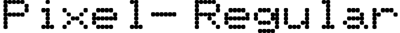 Pixel- Regular font - Pixel-.ttf