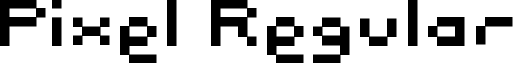 Pixel Regular font - Pixel.otf