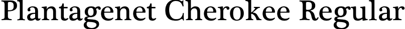 Plantagenet Cherokee Regular font - Plantagenet_Cherokee.ttf