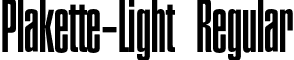 Plakette-Light Regular font - Plakette-Light.otf