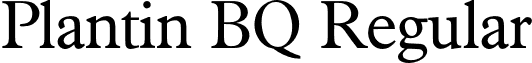 Plantin BQ Regular font - PlantinBQ-Light.otf