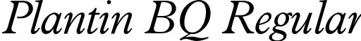 Plantin BQ Regular font - PlantinBQ-LightItalic.otf