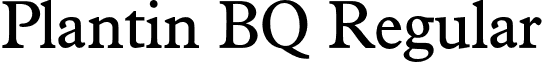Plantin BQ Regular font - PlantinBQ-Roman.otf