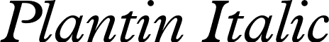 Plantin Italic font - Plantin-Italic.otf