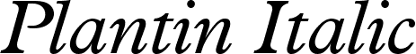 Plantin Italic font - Plantin_Italic.ttf