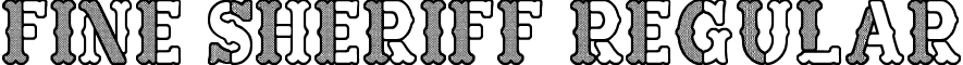 Fine Sheriff Regular font - Fine_Sheriff.ttf