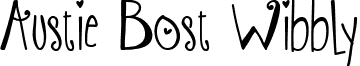 Austie Bost Wibbly font - Austie Bost Wibbly.ttf