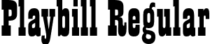 Playbill Regular font - PlaybillBT-Regular.otf