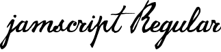 jamscript Regular font - Jamscript.ttf