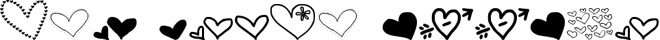 MTF Heart Doodle font - MTF Heart Doodle.ttf