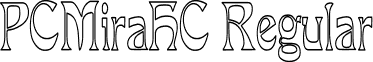 PCMiraHC Regular font - PCMiraHC.ttf