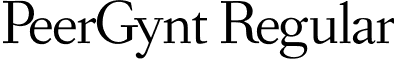 PeerGynt Regular font - PeerGynt.otf