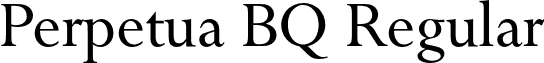 Perpetua BQ Regular font - PerpetuaBQ-Roman.otf