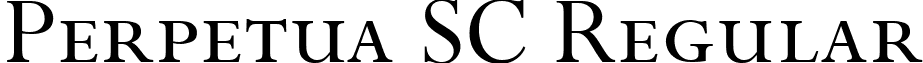 Perpetua SC Regular font - Perpetua_SC.ttf