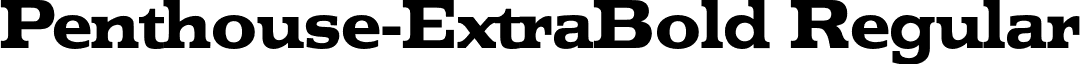 Penthouse-ExtraBold Regular font - Penthouse-ExtraBold.otf