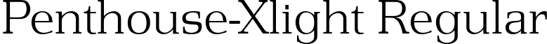 Penthouse-Xlight Regular font - Penthouse-Xlight.otf