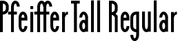 PfeifferTall Regular font - PfeifferTall-Regular.otf