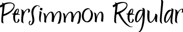 Persimmon Regular font - Persimmon.ttf