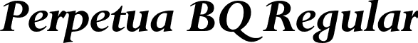 Perpetua BQ Regular font - PerpetuaBQ-BoldItalic.otf