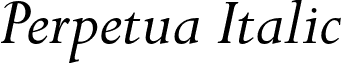 Perpetua Italic font - Perpetua-Italic.otf