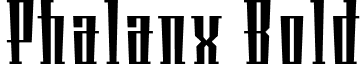 Phalanx Bold font - PhalanxBold.otf