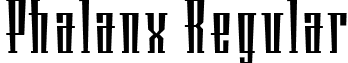 Phalanx Regular font - PhalanxRegular.otf