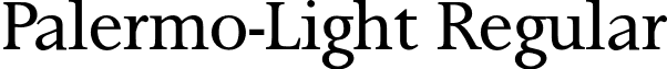 Palermo-Light Regular font - Palermo-Light.otf