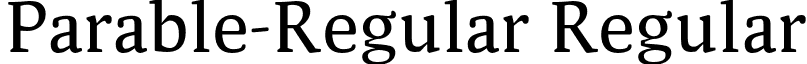 Parable-Regular Regular font - Parable-Regular.otf