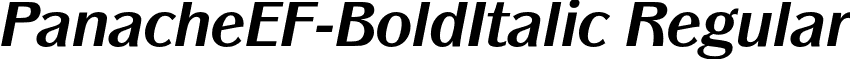 PanacheEF-BoldItalic Regular font - PanacheEF-BoldItalic.otf